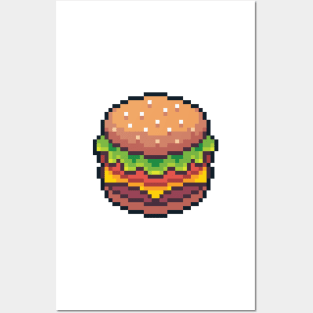 Pixely Burger Posters and Art